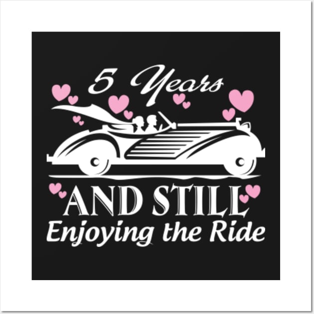 Anniversary Gift 5 years Wedding Marriage Wall Art by bestsellingshirts